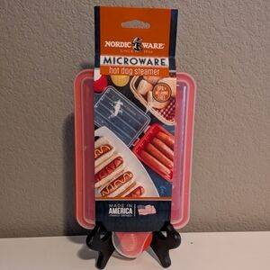 Nordic Ware Red Microwave Hot Dog Steamer